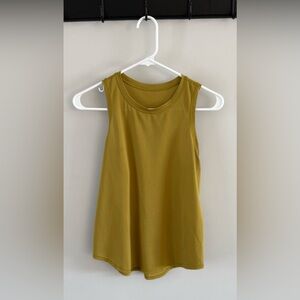 Lululemon Mustard Yellow Racerback Athletic Tank Top